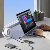 Kép 8/8 - Ugreen HUB 4 USB-A 3.0 porttal USB-A 3.0 kábellel 1 m fekete