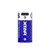 Kép 1/8 - XTAR 16340 R-CR123 3.7V Li-ion 900mAh védett akkumulátor beépített USB-C töltéssel