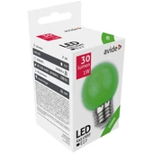 Kép 2/2 - Avide dekor led lámpa izzó G45 1W E27 zöld