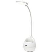 Kép 2/3 - Avide LED íróasztali lámpa tolltartóval tölthető 5W fehér