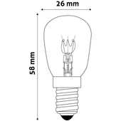 Kép 3/4 - Avide sütő hűtő izzó 300°C izzó 15W E14  1db