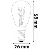 Kép 2/3 - Avide hűtő izzó 40W E14 meleg fehér