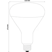 Kép 2/3 - Avide infra Izzó E27 100W teljes piros