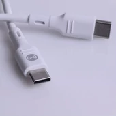 Kép 15/17 - Forever szett hálózati töltőfej 1x USB-C 1x USB 30W + USB-C - USB-C kábel 60W fehér