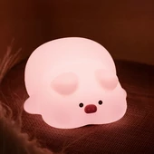 Kép 5/8 - LED éjszakai gyerek lámpa éjjeli fény álmos malac