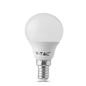 Kép 1/4 - V-tac led lámpa izzó kisgömb E14 P45 5.5W Samsung chip hideg fehér