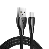 Kép 1/3 - Remax Lesu Pro micro USB töltőkábel adatkábel 480 Mbps 2,1 A 1 m fekete