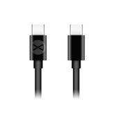 Kép 1/2 - Forever USB-C USB-C töltőkábel adatkábel 1 m 3A fekete