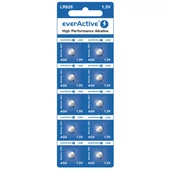 Kép 1/2 - everActive G4 LR626 mini alkáli gombelem LR66 10 db