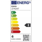 Kép 2/4 - Emos led lámpa filament izzó kisgömb 6W E27 806lm meleg fehér