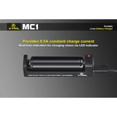 Kép 9/15 - Xtar MC1 Li-ion akkumulátor töltő 1db akkumulátorhoz
