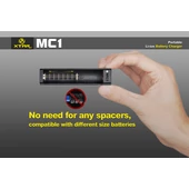 Kép 13/15 - Xtar MC1 Li-ion akkumulátor töltő 1db akkumulátorhoz