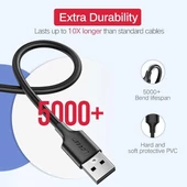 Kép 2/7 - UGREEN micro USB töltőkábel adatkábel  2.0A 0.5 m fekete