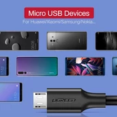 Kép 3/7 - UGREEN micro USB töltőkábel adatkábel  2.0A 0.5 m fekete