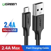 Kép 5/7 - UGREEN micro USB töltőkábel adatkábel  2.0A 0.5 m fekete