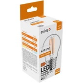 Kép 2/4 - Avide Led lámpa izzó filament kisgömb 4.5W E27 természetes fehér 470 lm