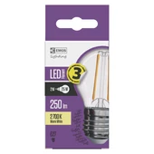 Kép 2/6 - Emos led lámpa filament Izzó kisgömb 2W E27 250lm meleg fehér
