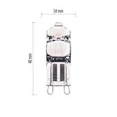 Kép 8/8 - Emos ECO halogén izzó G9 45W 580lm meleg fehér
