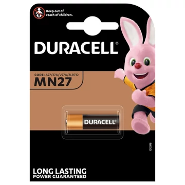 Duracell 27A MN27 alkáli elem autós távirányítóhoz 1 db