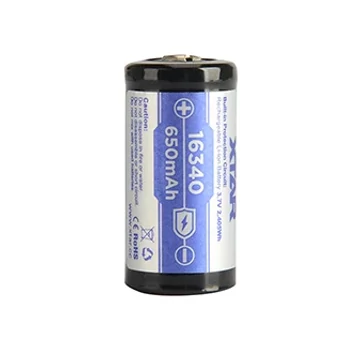 Xtar 16340 CR123 3,7V Li-ion 650 mAh akkumulátor védelemmel