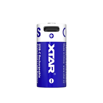 XTAR 16340 R-CR123 3.7V Li-ion 900mAh védett akkumulátor beépített USB-C töltéssel
