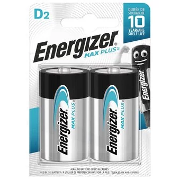 Energizer MAX Plus alkáli tartós Góliát elem D LR20 2 db Energizer MAX Plus alkáli tartós Góliát elem D LR20 2 db