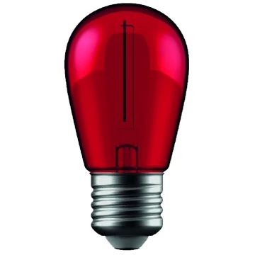 Avide dekor lámpa LED izzó filament 1W E27 piros