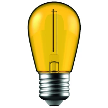 Avide dekor lámpa LED izzó filament 1W E27 sárga