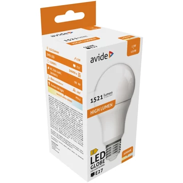 Avide lámpa LED izzó A60 13W E27 1521 lm természetes fehér Avide lámpa LED izzó A60 13W E27 1521 lm természetes fehér