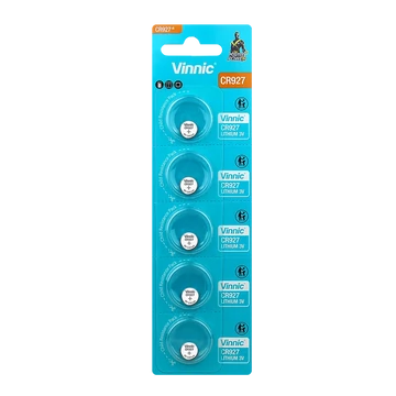 Vinnic lítium gombelem CR927 3V 5 db