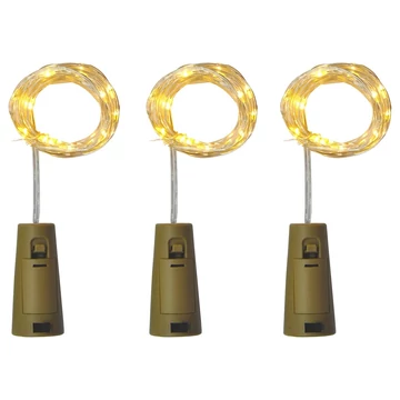 Entac beltéri fényfüzér üvegbe meleg fehér 3 db  Entac beltéri fényfüzér üvegbe meleg fehér 3 db