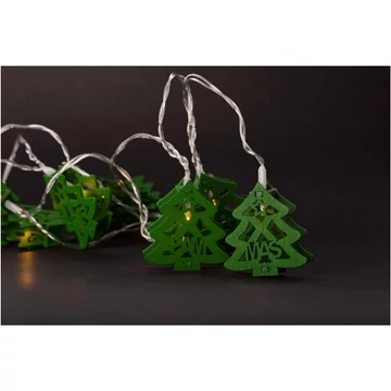 Entac elemes karácsonyi led fényfüzér karácsonyfa zöld 1,65m 