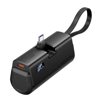 Vention  powerbank LED kijelző 4800mAh 22.5W 3 kimeneti port fekete