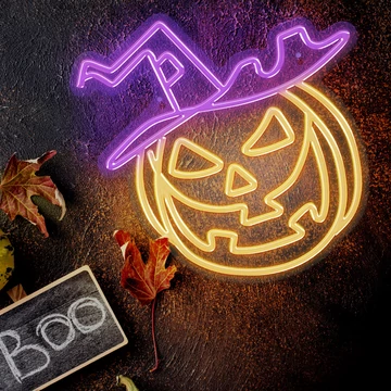 Halloweeni neon led töklámpás dekorációs lámpa 