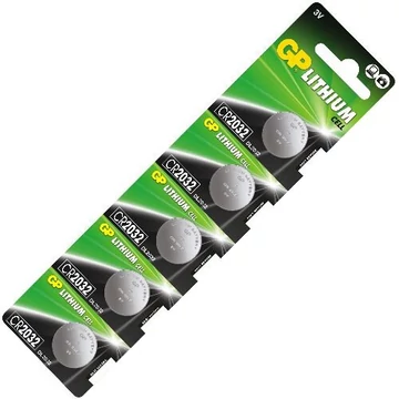 GP CR2032 lítium gombelem 5 db GP CR2032 lítium gombelem 5 db