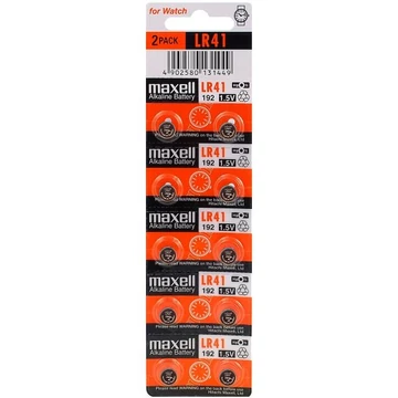 Maxell G3 LR41 mini alkáli gombelem 10 db