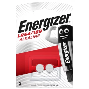 Energizer G10 LR54 189 AG10 mini alkáli gombelem 2 db Energizer G10 LR54 189 AG10 mini alkáli gombelem 2 db