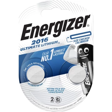Energizer CR2016 Ultimate lítium mini gombelem 2 db  Energizer CR2016 Ultimate lítium mini gombelem 2 db