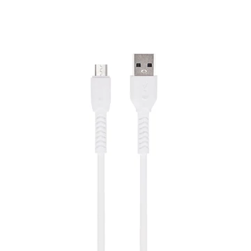 Maxlife  micro USB töltőkábel adatkábel 1 m 3A fehér Maxlife  micro USB töltőkábel adatkábel 1 m 3A fehér