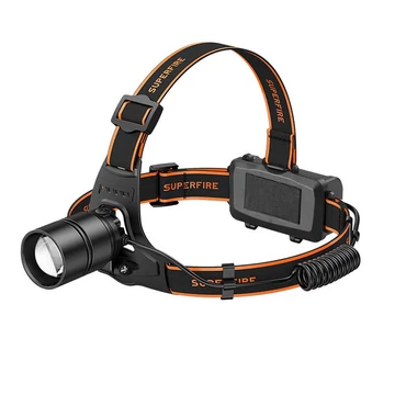 Superfire tölthető akkumulátoros fejlámpa 500lm HL70 USB Superfire tölthető akkumulátoros fejlámpa 500lm HL70 USB