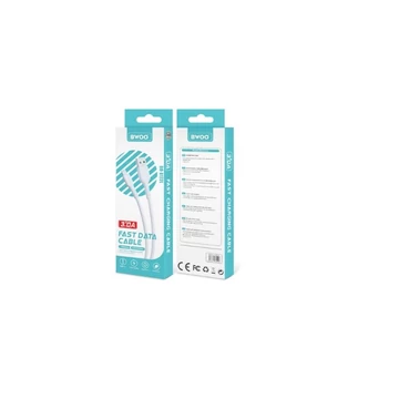BWOO micro USB töltőkábel adatkábel 1 m 3A fehér BWOO micro USB töltőkábel adatkábel 1 m 3A fehér