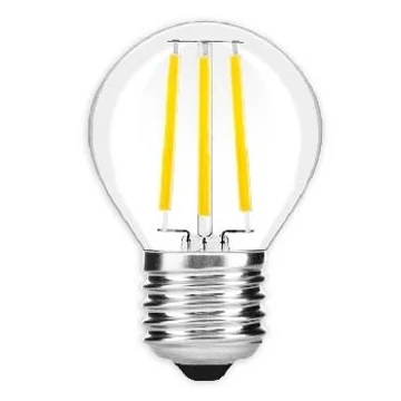 Avide Led filament izzó lámpa kisgömb 6W E27 természetes fehér 806 lm