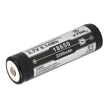 Xtar 18650 3,7 V újratölthető Li-ion 2200mAh akkumulátor védelemmel Xtar 18650 3,7 V újratölthető Li-ion 2200mAh akkumulátor védelemmel