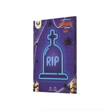 Neon led  plexi dekorációs lámpa halloween RIP