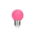LED izzó lámpa E27 G45 2W 230v pink 5 db 