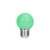 LED izzó lámpa E27 G45 2W 230v zöld 5 db 