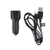Maxlife autós töltő USB 2.1A micro USB kábel fekete