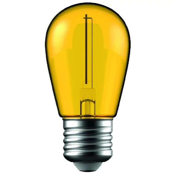 Avide dekor lámpa LED izzó filament 1W E27 sárga