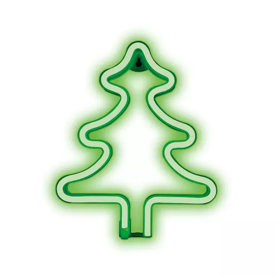 Neon LED karácsonyfa zöld dekorációs lámpa