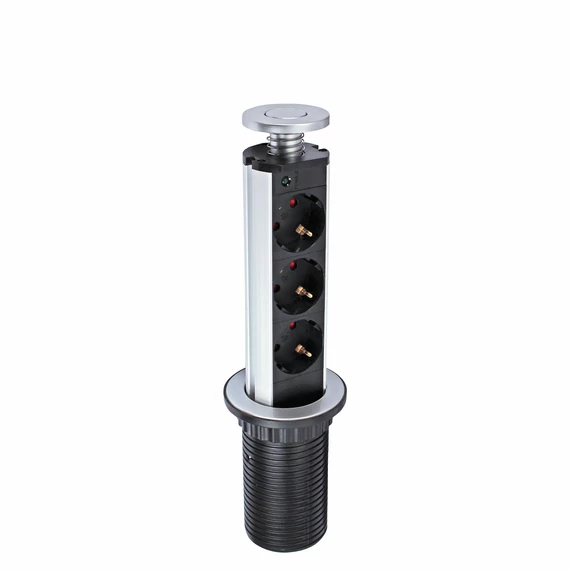 Commel, 232-181, Bútorba süllyeszthető elosztó, 3x1,5m, 16A, 3500W